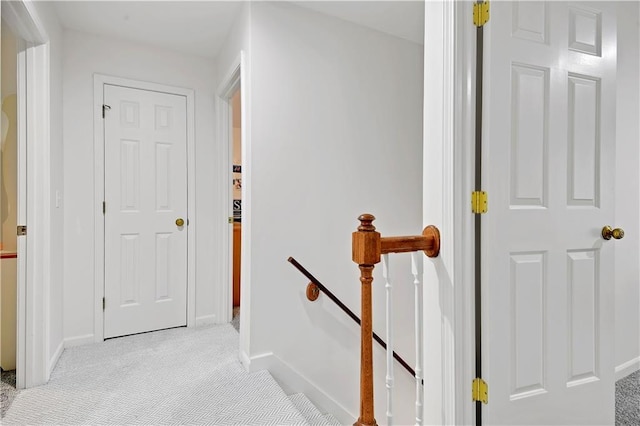 6600 W 125th Ter, Overland Park, KS 66209 - staircase with carpet flooring and baseboards
