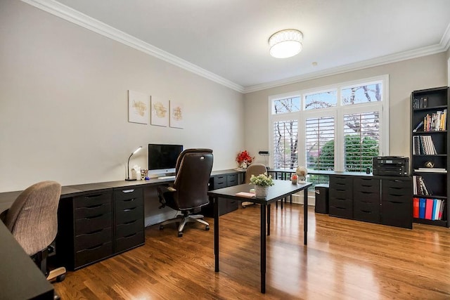 10863 S Cedar Niles Cir, Olathe, KS 66061 - office area with crown molding and wood finished floors