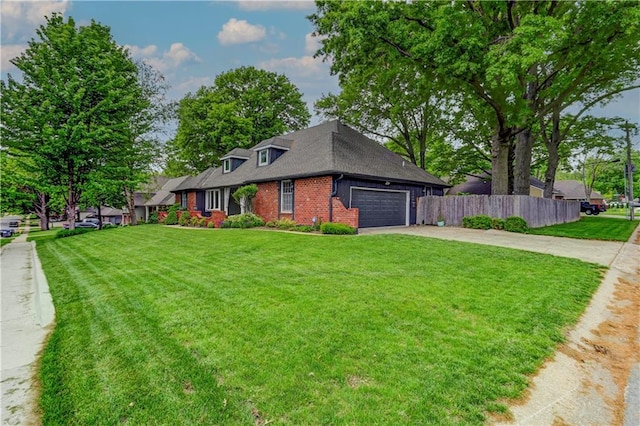 1400 SW 8th Ter, Lees Summit, MO 64081 - view of front of home with brick siding, driveway, an attached garage, and a shingled roof