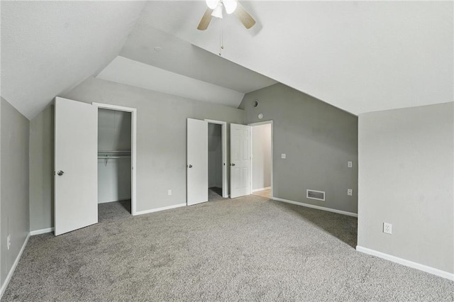 3945 SW Batten Dr, Lees Summit, MO 64082 - unfurnished bedroom with vaulted ceiling, carpet, and baseboards