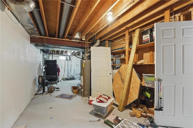 3945 SW Batten Dr, Lees Summit, MO 64082 - unfinished basement with gas water heater