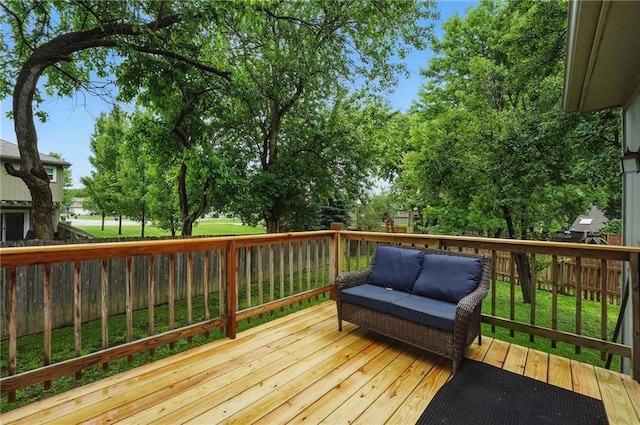 3945 SW Batten Dr, Lees Summit, MO 64082 - wooden terrace featuring an outdoor hangout area
