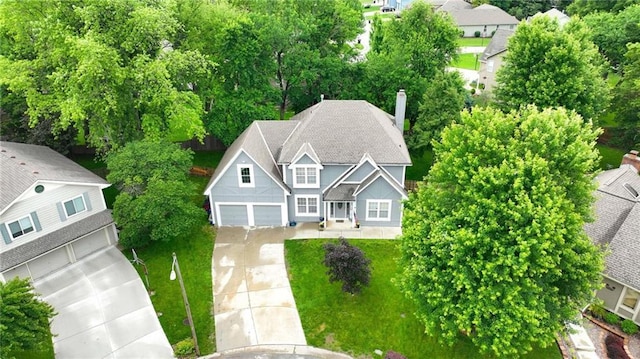 3945 SW Batten Dr, Lees Summit, MO 64082 - view from above of property