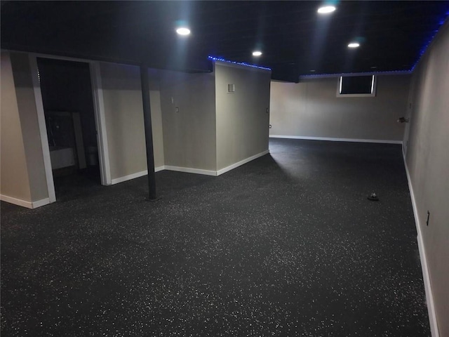 11115 E 35th Ter S, Independence, MO 64052 - finished below grade area with baseboards and recessed lighting
