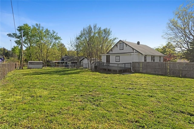 206 SW 22nd St, Blue Springs, MO 64015 - view of yard featuring a fenced backyard