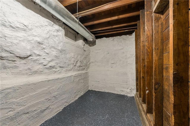 view of basement