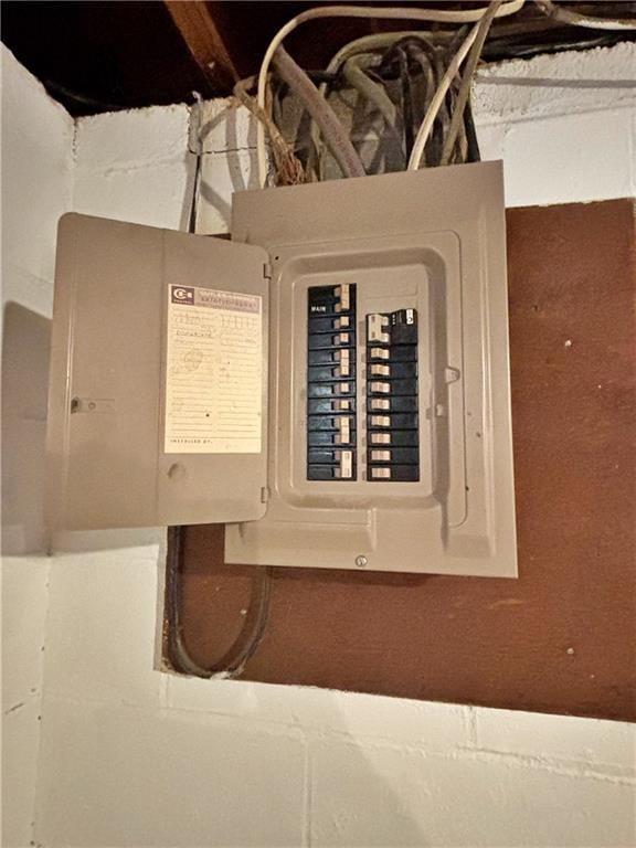 610 S Woodland St, Pittsburg, KS 66762 - utility room featuring electric panel