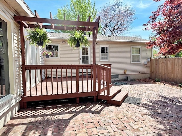 610 S Woodland St, Pittsburg, KS 66762 - deck featuring fence and a patio area