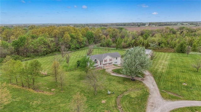 12448 NW Blackwood Dr, Adrian, MO 64720 - bird's eye view featuring a rural view