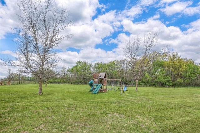 12448 NW Blackwood Dr, Adrian, MO 64720 - view of yard featuring a playground