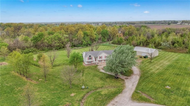 12448 NW Blackwood Dr, Adrian, MO 64720 - drone / aerial view featuring a rural view