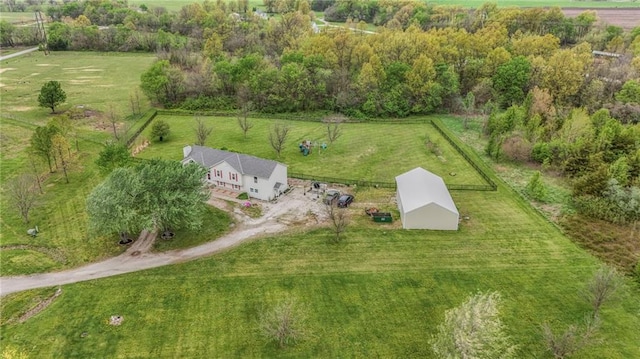 12448 NW Blackwood Dr, Adrian, MO 64720 - drone / aerial view featuring a rural view
