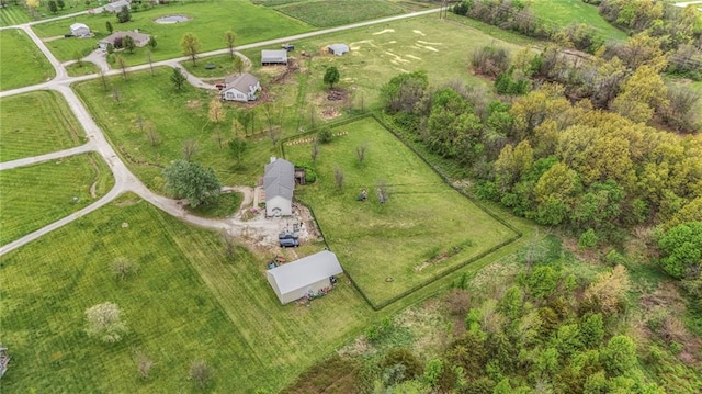 12448 NW Blackwood Dr, Adrian, MO 64720 - aerial view featuring a rural view