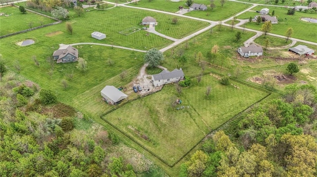12448 NW Blackwood Dr, Adrian, MO 64720 - drone / aerial view with a rural view