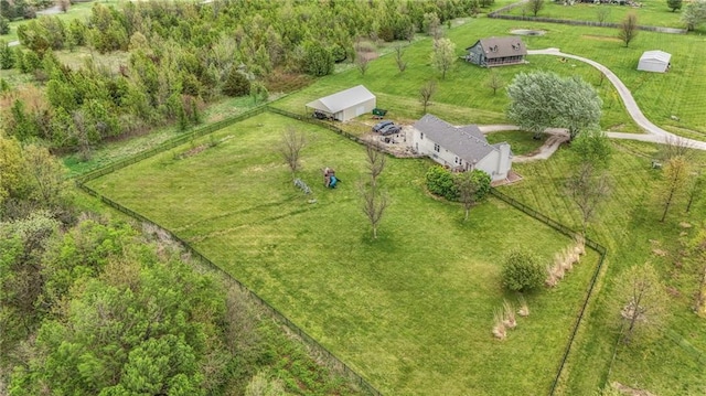 12448 NW Blackwood Dr, Adrian, MO 64720 - bird's eye view with a rural view