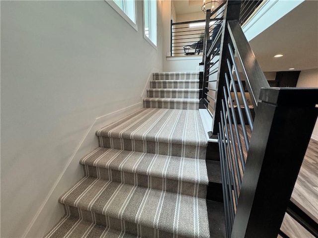view of staircase