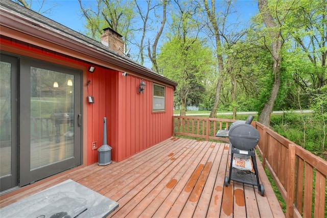 2501 Olde Creek Ct S, Leavenworth, KS 66048 - wooden deck featuring grilling area