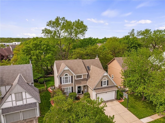 birds eye view of property