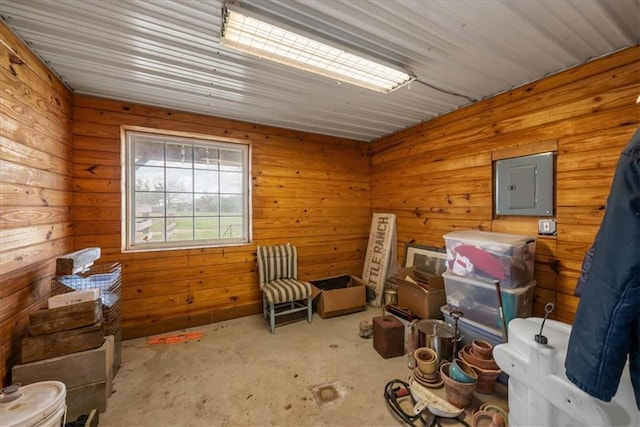 storage with electric panel