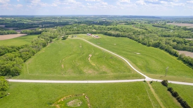 aerial view of sparsely populated area