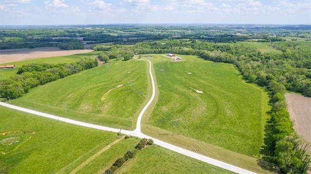aerial view of sparsely populated area