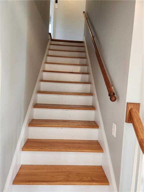 view of stairway