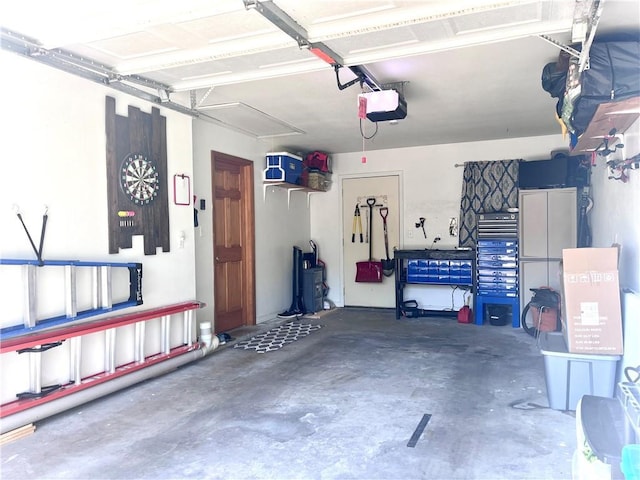 428 W Sycamore St, Nevada, MO 64772 - garage featuring a garage door opener