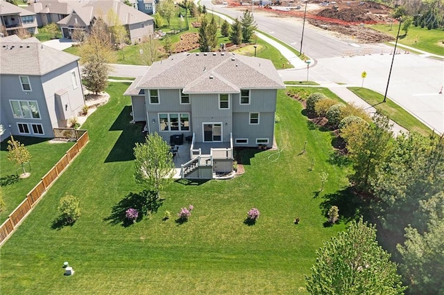 aerial perspective of suburban area