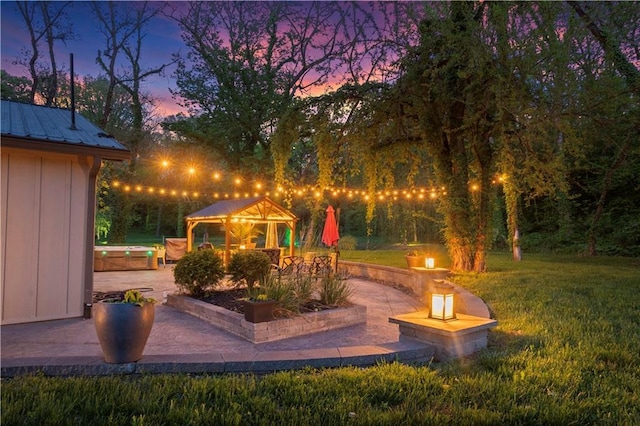 11155 Hubbard Rd, Kansas City, KS 66109 - view of patio / terrace featuring a gazebo