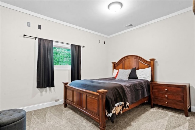 11155 Hubbard Rd, Kansas City, KS 66109 - bedroom featuring light carpet, crown molding, and baseboards