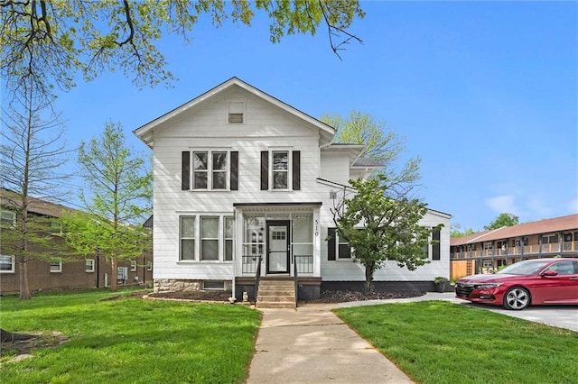 510 E Park St, Olathe, KS 66061 - view of front of house with a front yard