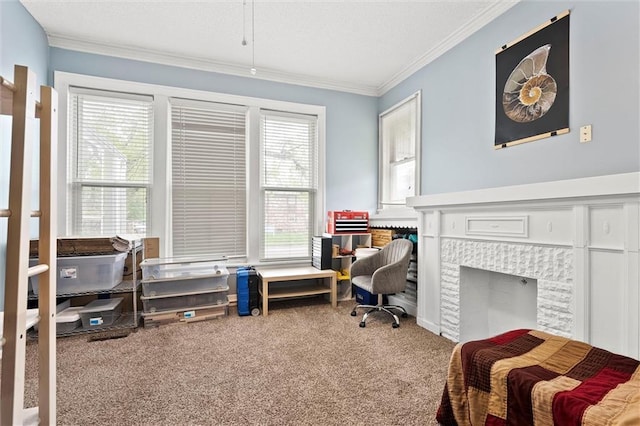 510 E Park St, Olathe, KS 66061 - office with carpet floors and crown molding