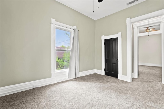 510 E Park St, Olathe, KS 66061 - carpeted empty room featuring ceiling fan