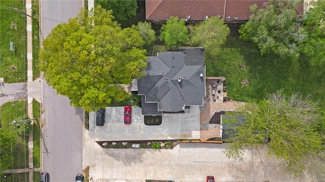 510 E Park St, Olathe, KS 66061 - aerial view of property and surrounding area