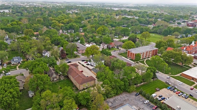 510 E Park St, Olathe, KS 66061 - drone / aerial view