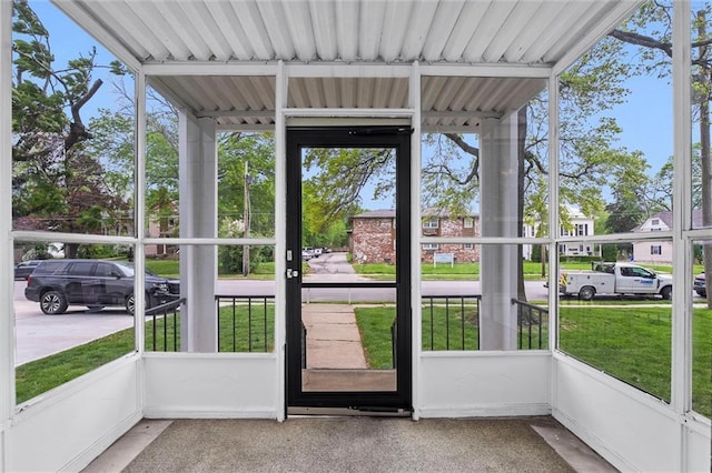510 E Park St, Olathe, KS 66061 - view of unfurnished sunroom