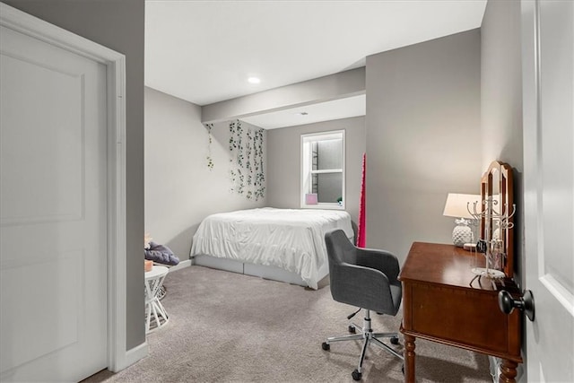 21410 W 189th Ter, Spring Hill, KS 66083 - carpeted bedroom featuring baseboards, recessed lighting, and a desk