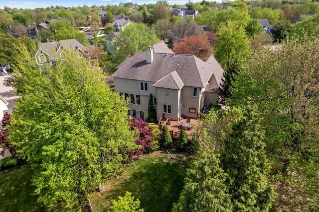 bird's eye view featuring a residential view
