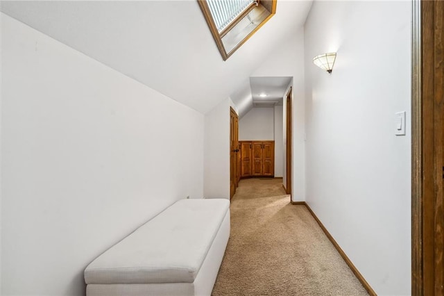 4710 Monrovia St, Shawnee, KS 66216 - corridor with light colored carpet and vaulted ceiling