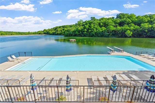 4710 Monrovia St, Shawnee, KS 66216 - view of pool featuring a water view