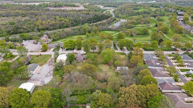 8416 Westridge Rd, Raytown, MO 64138 - drone / aerial view featuring a water view and a residential view