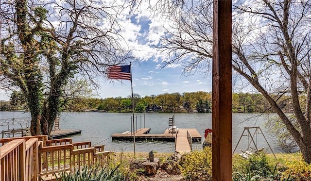 521 W Sugar Lake Dr, Mound City, KS 66056 - dock with a water view