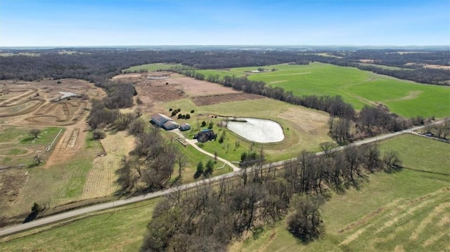 4353 NW State Route Ff, Adrian, MO 64720 - drone / aerial view with a rural view