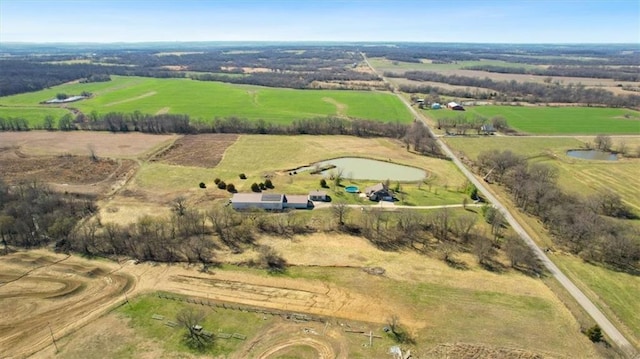 4353 NW State Route Ff, Adrian, MO 64720 - bird's eye view featuring a rural view