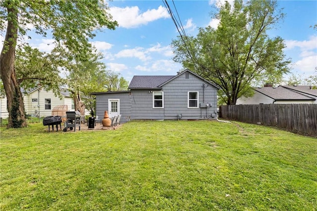 2014 W 74th St, Prairie Village, KS 66208 - rear view of property featuring a patio area
