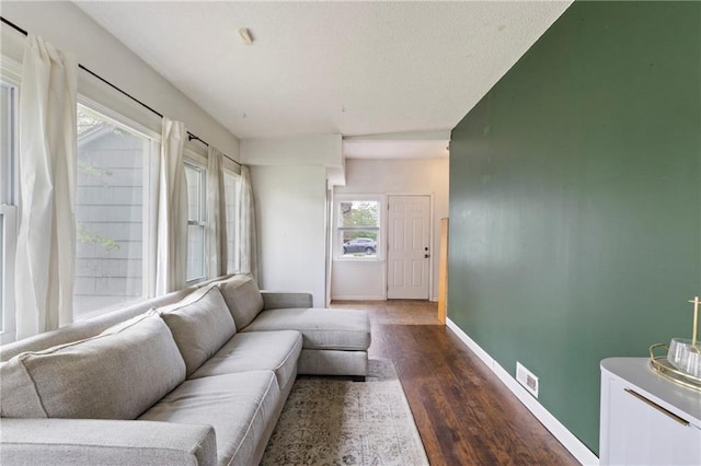 2014 W 74th St, Prairie Village, KS 66208 - living area featuring wood finished floors and baseboards
