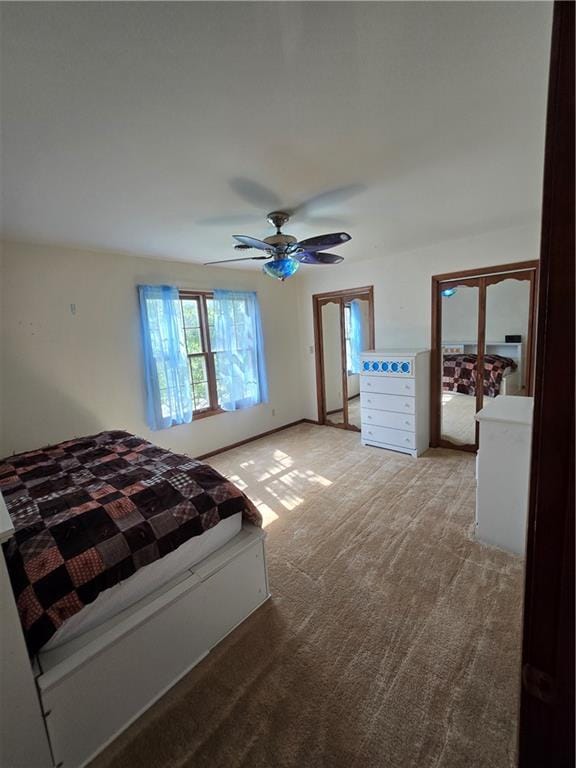 1502 Hillcrest Ct, Atchison, KS 66002 - unfurnished bedroom featuring carpet and ceiling fan