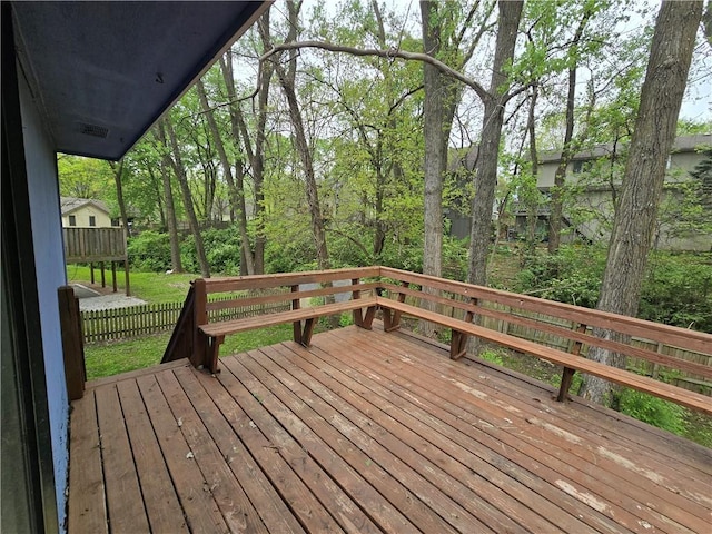 view of deck