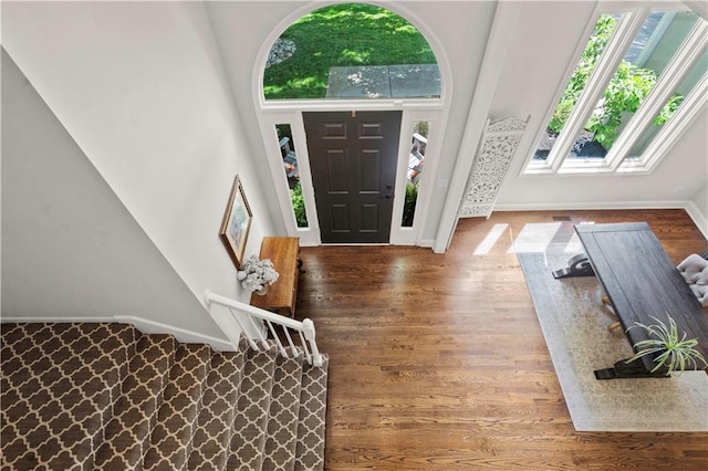 5510 W 153rd Ter, Overland Park, KS 66223 - entryway with wood finished floors and baseboards