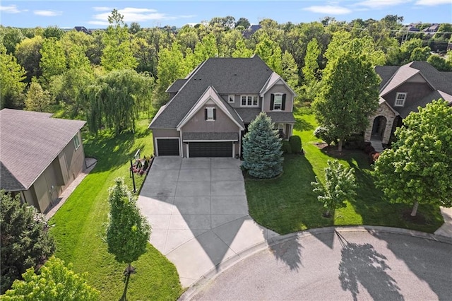 view from above of property